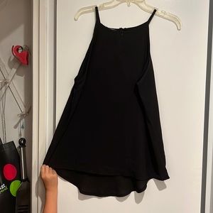 Elegant high-low black tank. xl nwt